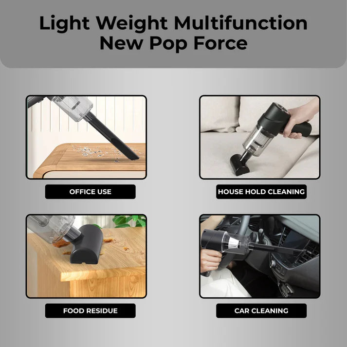 Wireless Portable Car Vacuum Cleaner With Blower